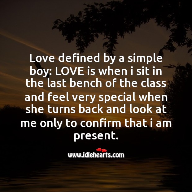 Love defined by a simple boy Image