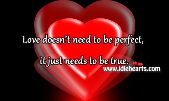Love doesn’t need to be perfect Image