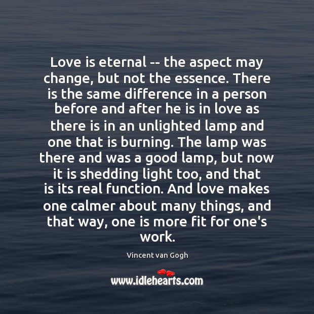 Love is eternal — the aspect may change, but not the essence. Image