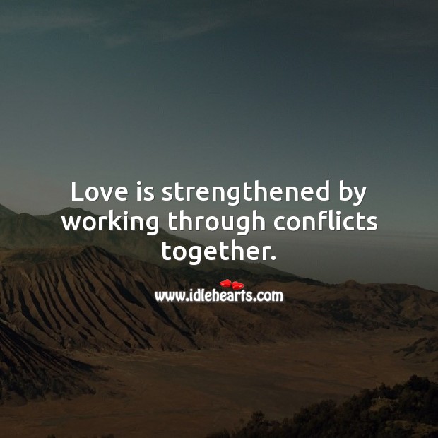 Love is strengthened Image