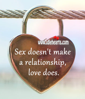 Love makes a relationship. Image