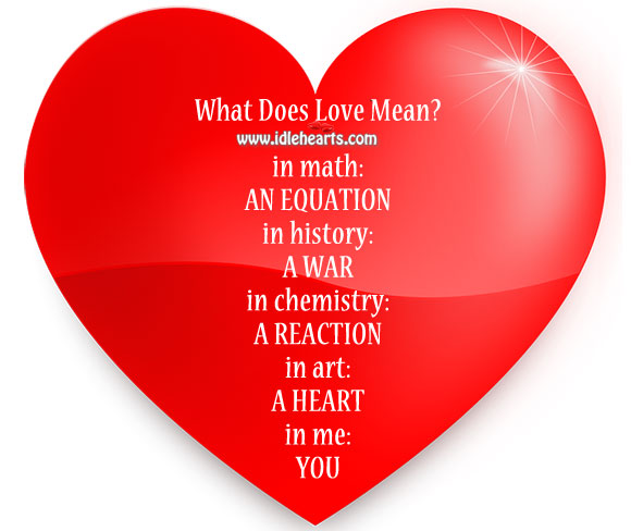 What does love mean? Image