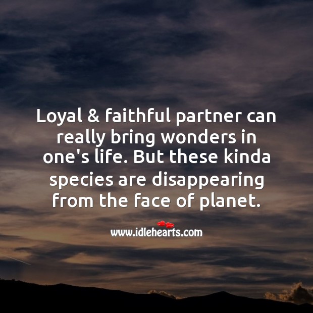 Loyal & faithful partner Faithful Quotes Image