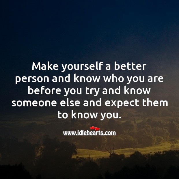 Make yourself a better person Image
