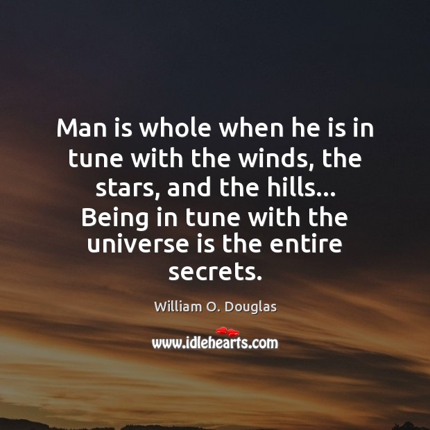Man is whole when he is in tune with the winds, the Image