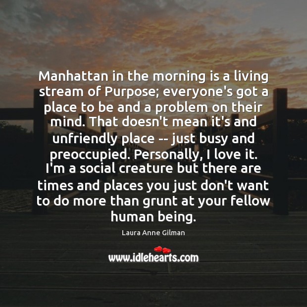 Manhattan in the morning is a living stream of Purpose; everyone’s got Image