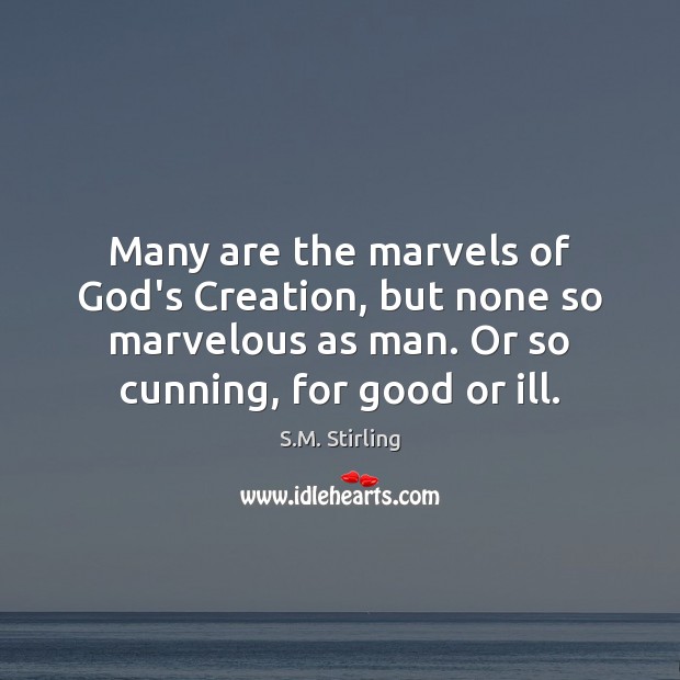 Many are the marvels of God’s Creation, but none so marvelous as S.M. Stirling Picture Quote