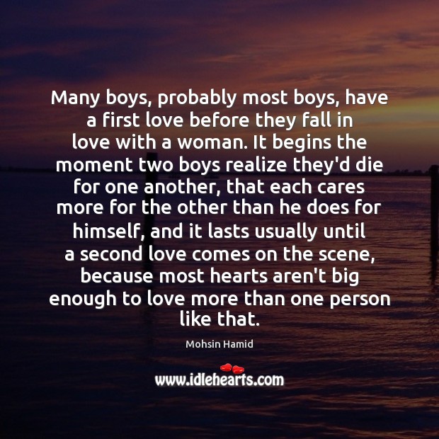 Many boys, probably most boys, have a first love before they fall Image