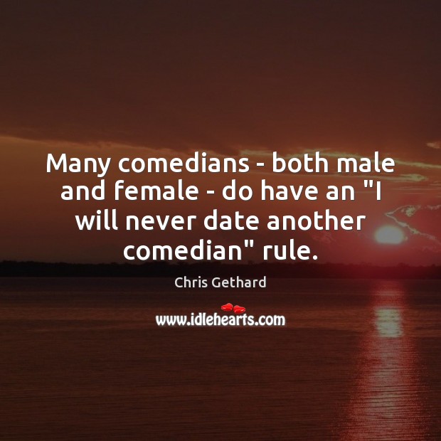 Many comedians – both male and female – do have an “I Image