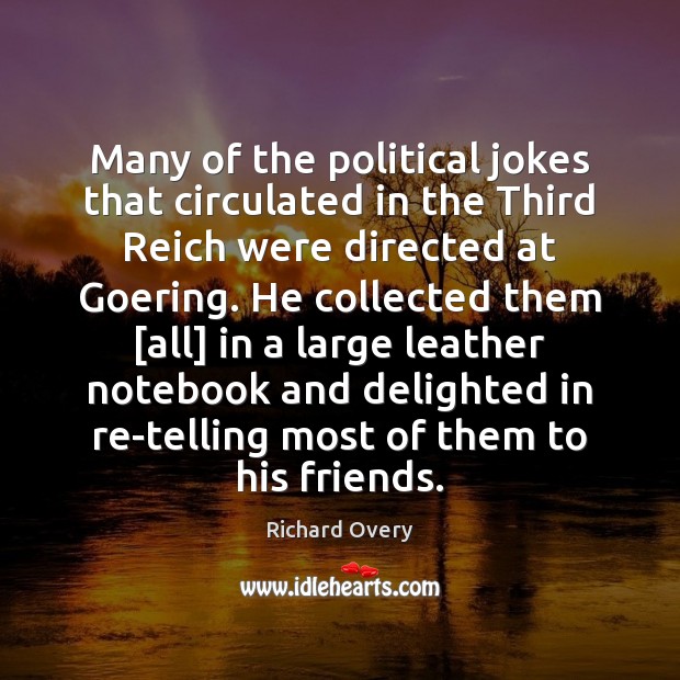 Many of the political jokes that circulated in the Third Reich were Image