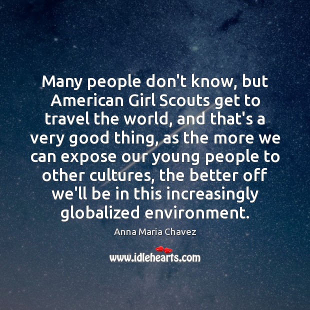 Many people don’t know, but American Girl Scouts get to travel the Image