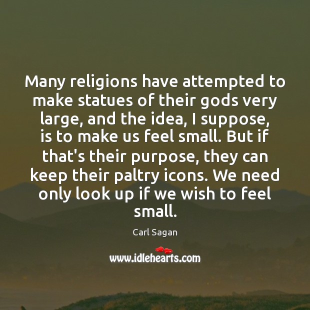 Many religions have attempted to make statues of their Gods very large, Image
