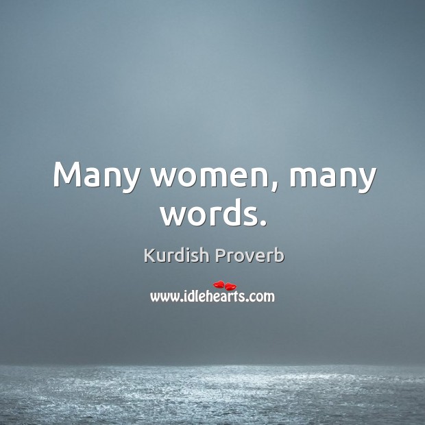Many women, many words. Image