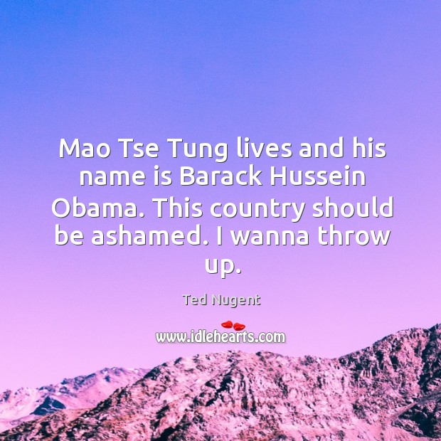 Mao Tse Tung lives and his name is Barack Hussein Obama. This Image