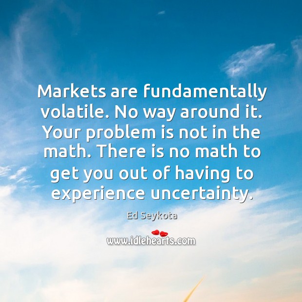 Markets are fundamentally volatile. No way around it. Your problem is not Image