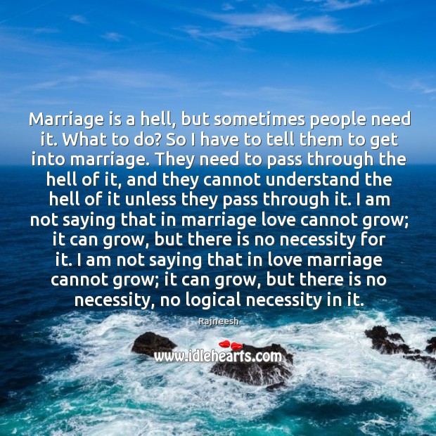 Marriage is a hell, but sometimes people need it. What to do? Image