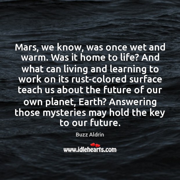 Mars, we know, was once wet and warm. Was it home to Image