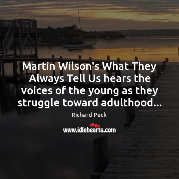 Martin Wilson’s What They Always Tell Us hears the voices of the Image