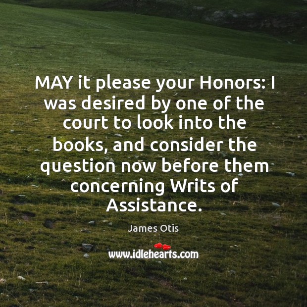 May it please your honors: I was desired by one of the court to look into the books Image