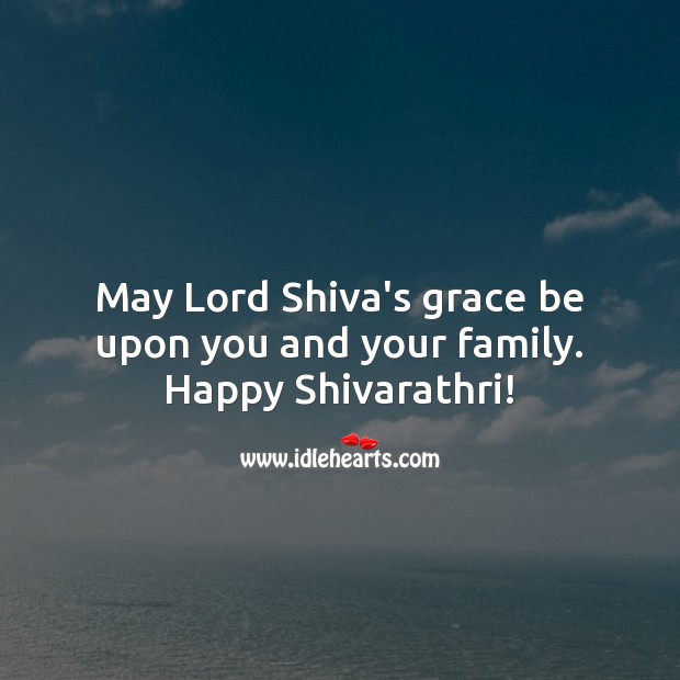 May Lord Shiva’s grace be upon you and your family. Happy Shivarathri! Image