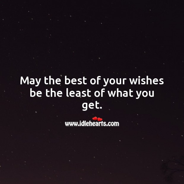 May the best of your wishes be the least of what you get. Happy Birthday Messages Image