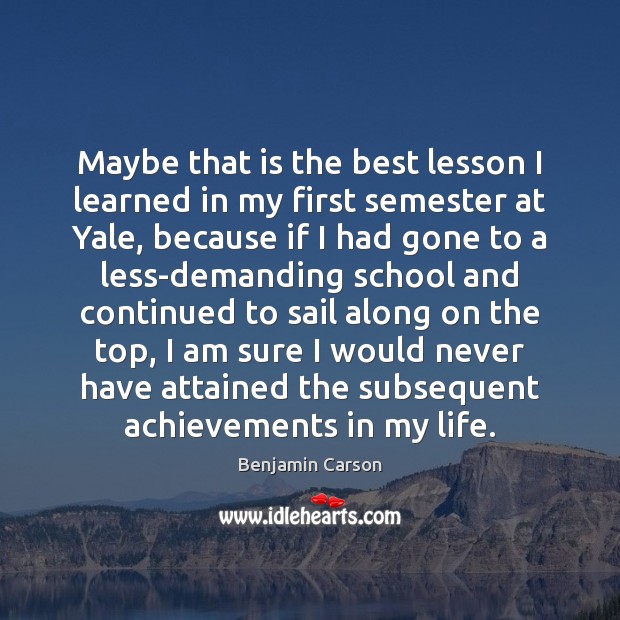 Maybe that is the best lesson I learned in my first semester Image