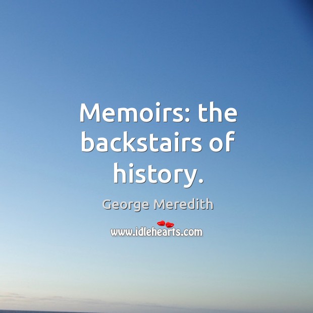Memoirs: the backstairs of history. Image
