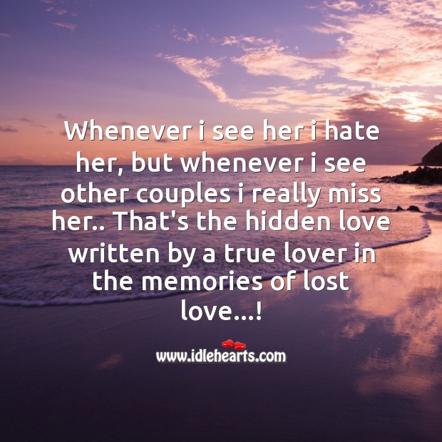 Memories of lost love. Love Messages Image