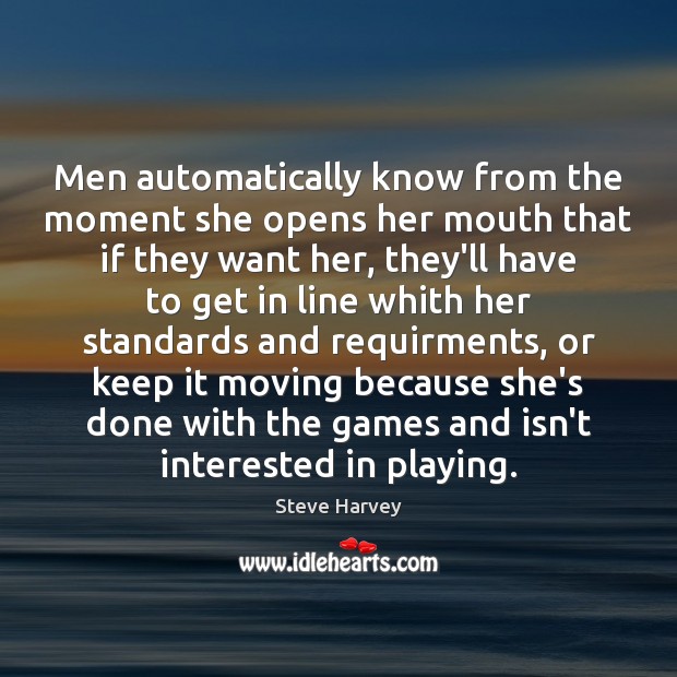 Men automatically know from the moment she opens her mouth that if Image