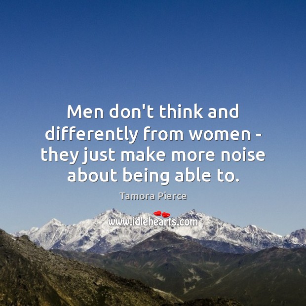Men don’t think and differently from women – they just make more Image