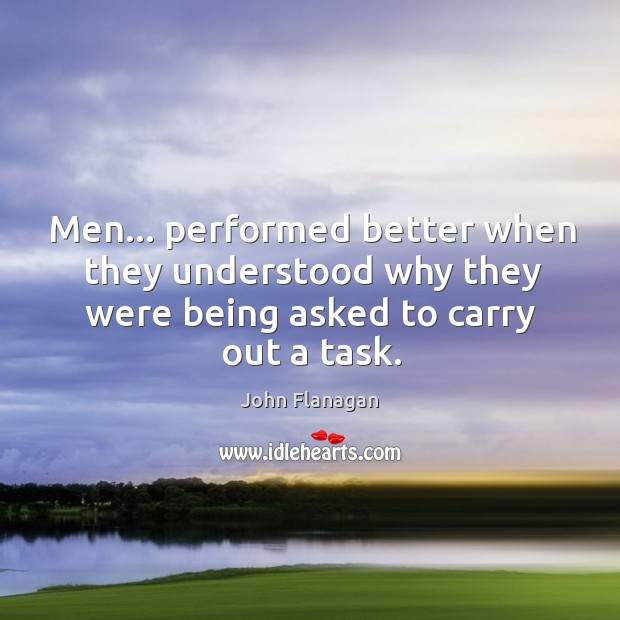 Men… performed better when they understood why they were being asked to Image