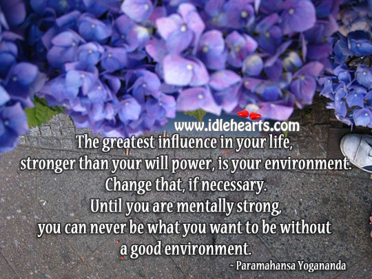 Until you are mentally strong, you can never be what you want Environment Quotes Image