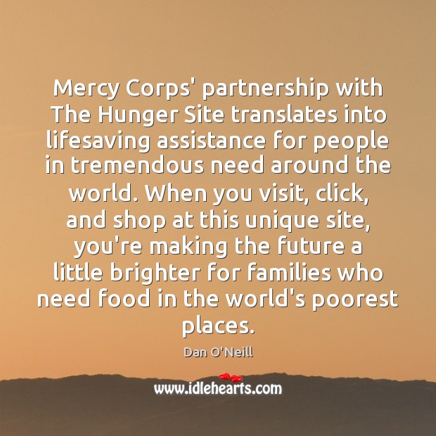 Mercy Corps’ partnership with The Hunger Site translates into lifesaving assistance for Image
