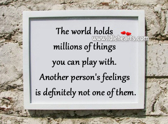 The world holds millions of things Image