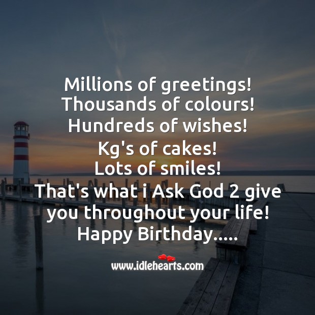 Millions of greetings, thousands of colours Image