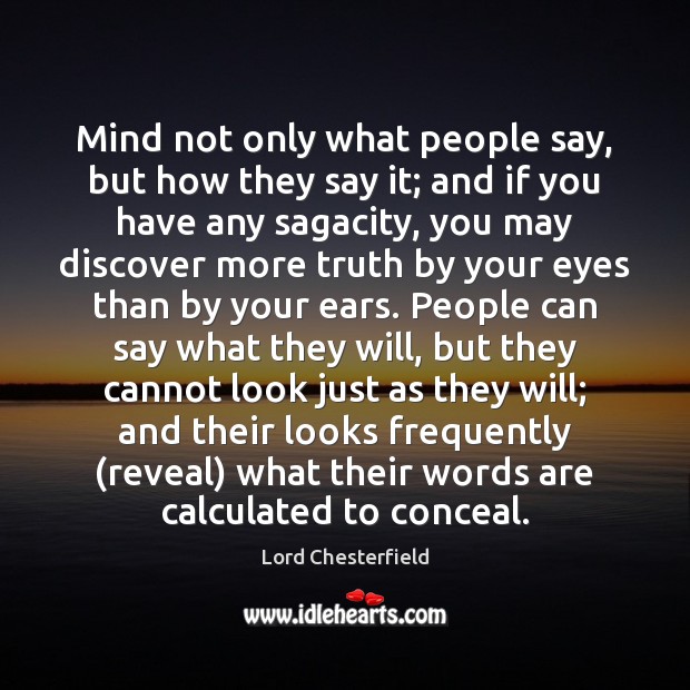 Mind not only what people say, but how they say it; and Image