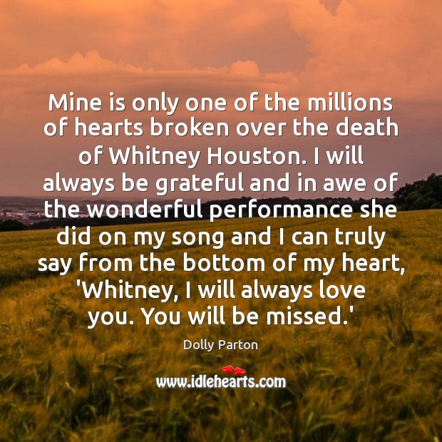 Mine is only one of the millions of hearts broken over the Be Grateful Quotes Image