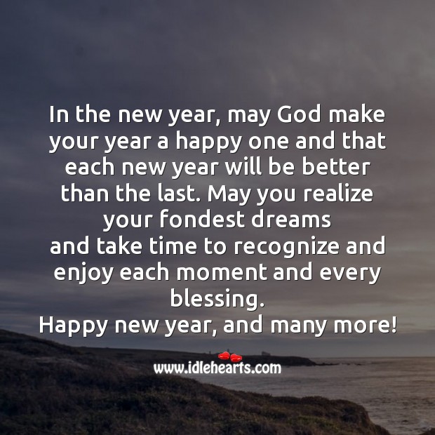 May God make your year a happy one. Image