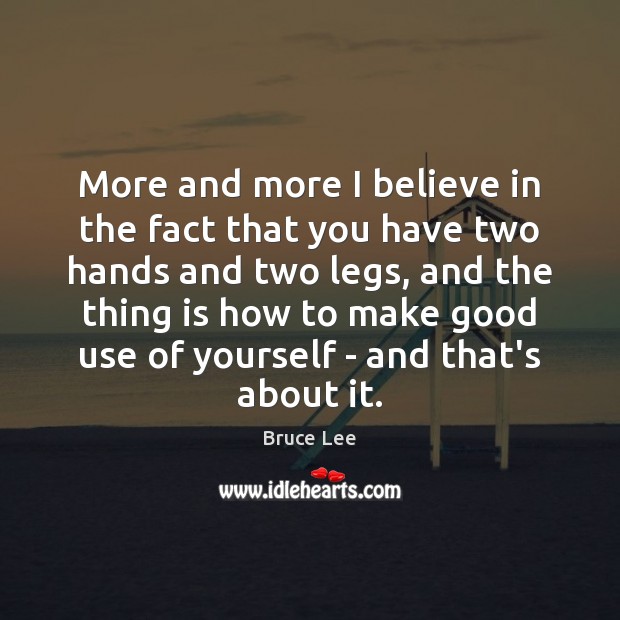 More and more I believe in the fact that you have two Image