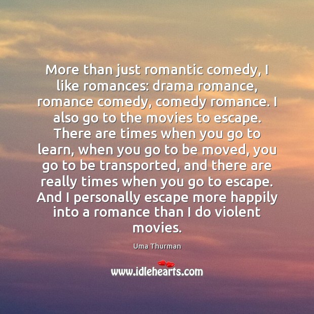 More than just romantic comedy, I like romances: drama romance, romance comedy, Image