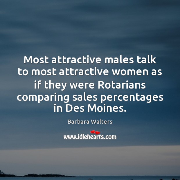 Most attractive males talk to most attractive women as if they were Image