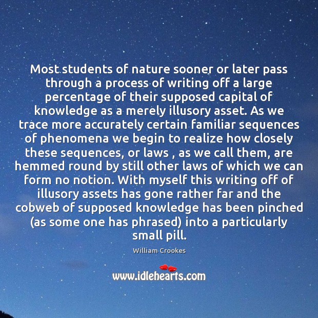 Most students of nature sooner or later pass through a process of Image