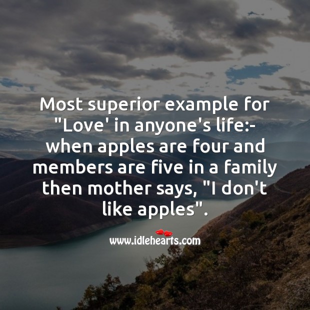 Most superior example for “love’ in anyone’s life Mother’s Day Messages Image