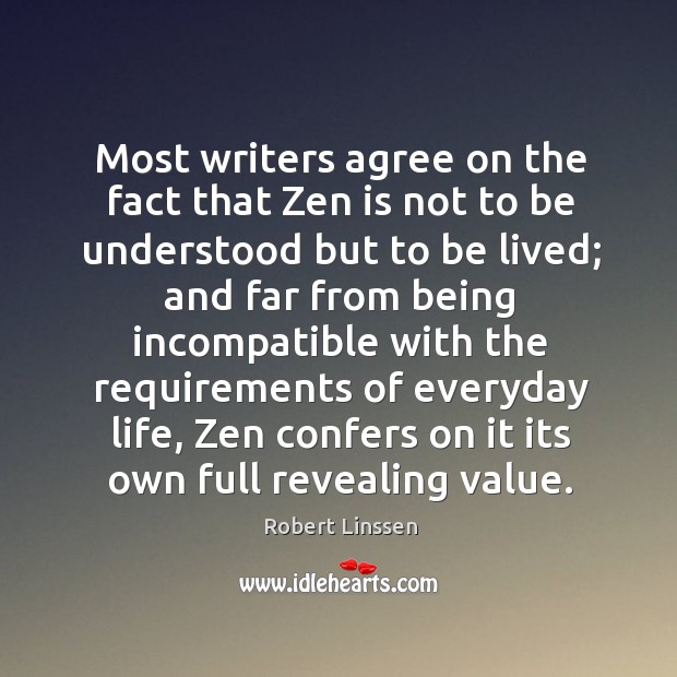 Most writers agree on the fact that Zen is not to be Image