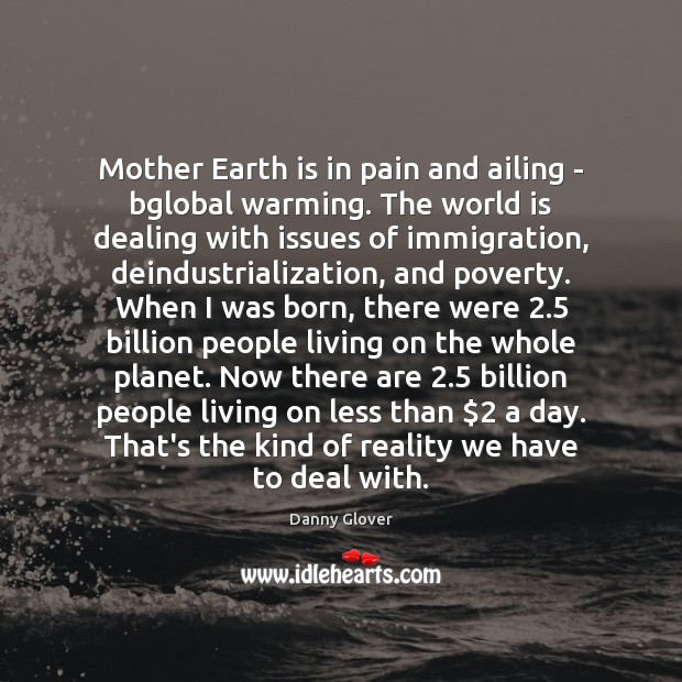 Mother Earth is in pain and ailing – bglobal warming. The world Image