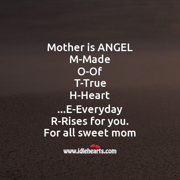 Mother is angel Mother’s Day Messages Image