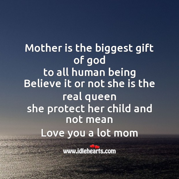 Mother is the biggest gift of God Mother’s Day Messages Image