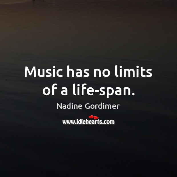 Music has no limits of a life-span. Image