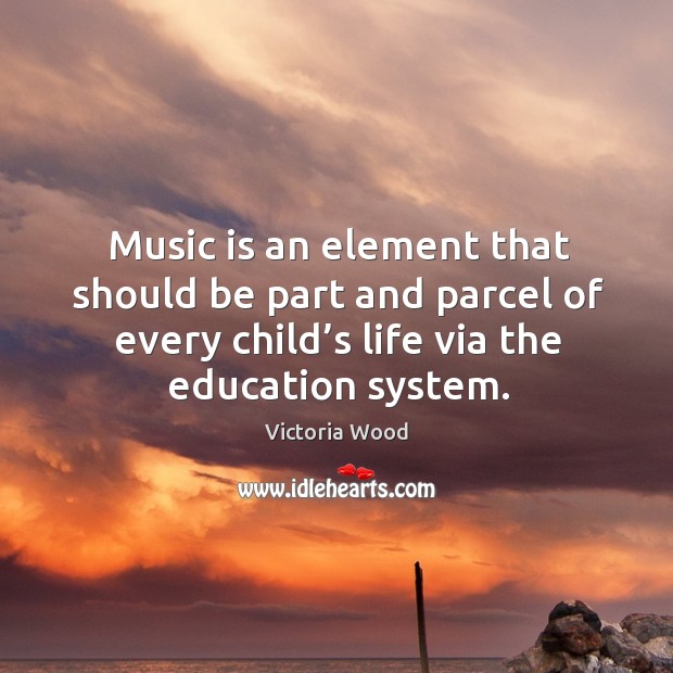 Music is an element that should be part and parcel of every child’s life via the education system. Image