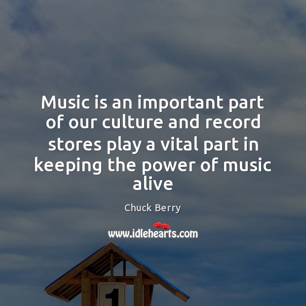 Music is an important part of our culture and record stores play Image